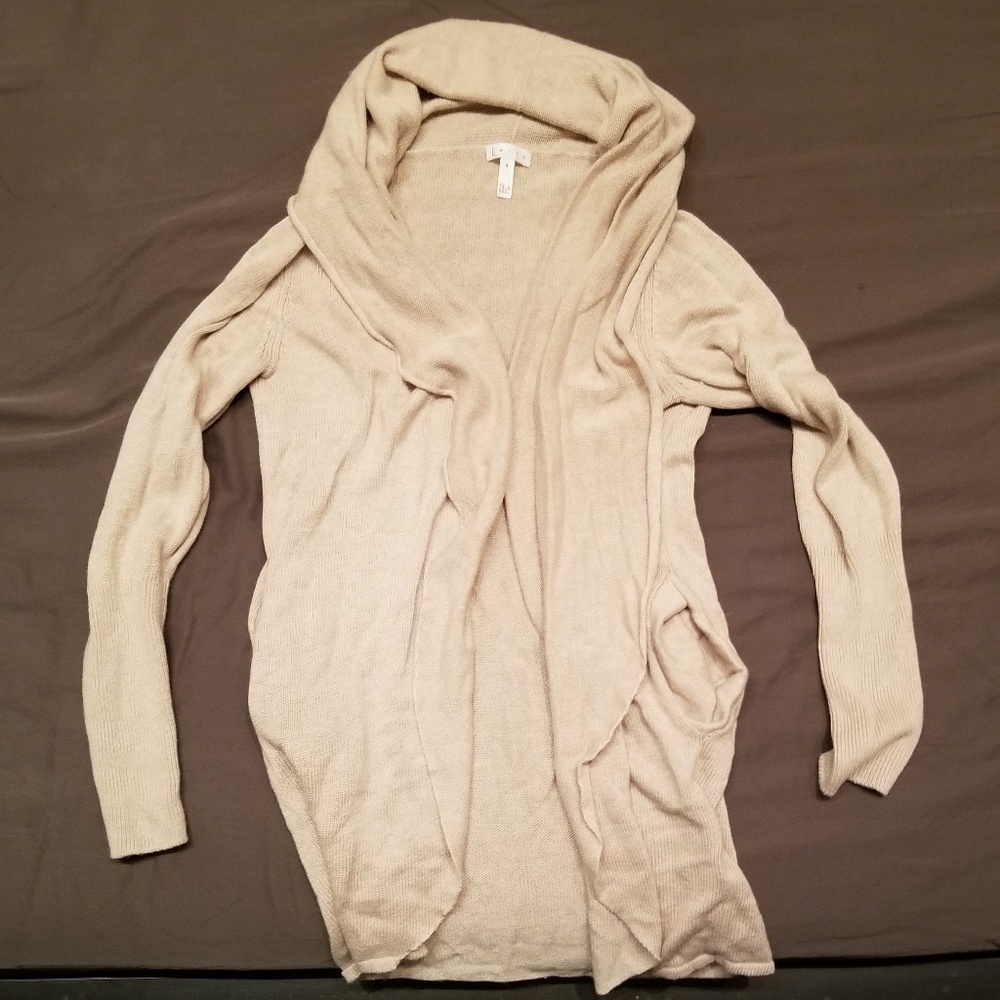Leith cashmere cowlneck cardigan
